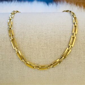 Madewell Gold Rectangle Chain Necklace